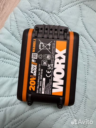 Зарядное устройство worx с аккумулятором 2а