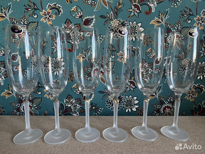 Фужеры/бокалы хрусталь Bohemia Чехия новые