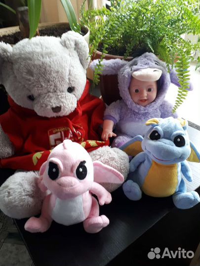 Мягкие игрушки, кукла