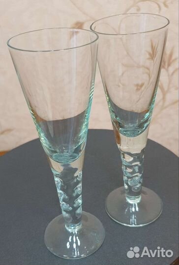 Рюмки/фужеры Бердников цветное стекло СССР