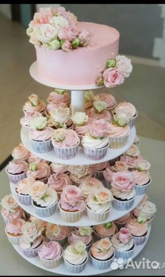 Подставка под торт и капкейки 4-х ярустная