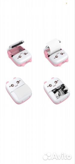 Мини принтер с бумагой