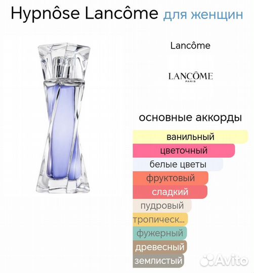 Духи тестер Lancome Hypnose 62 мл