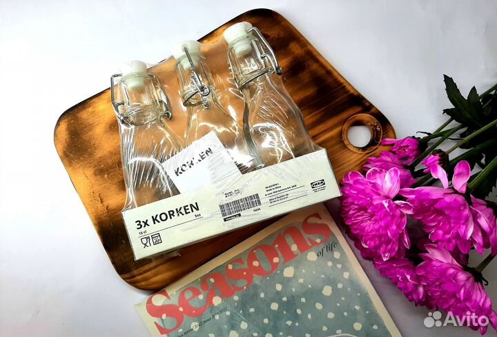 Набор бутылок IKEA коркен