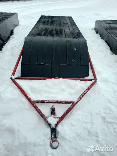 Сани волокуши пнд для снегохода, мотособак