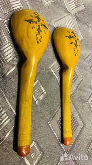 Деревянная расписная ложка