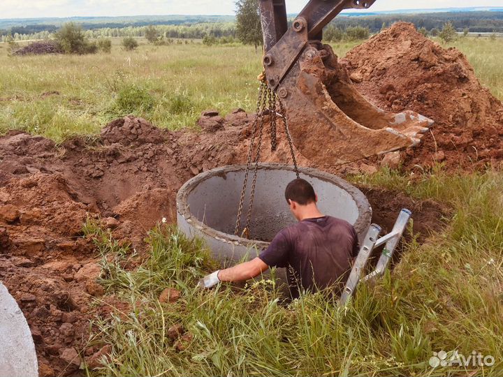 Септик (канализация) сливная яма под ключ