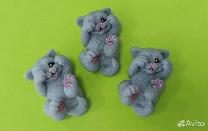 Мыло ручной работы зайчики,мишки и котик