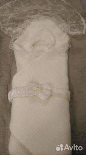 Конверт, одеяло, плед на выписку осень-весна