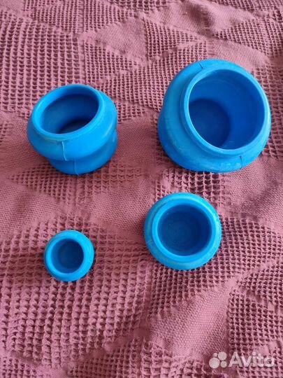 Набор банок для массажа, 4 штуки