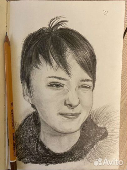 Портрет карандашом,портрет по фото, подарок