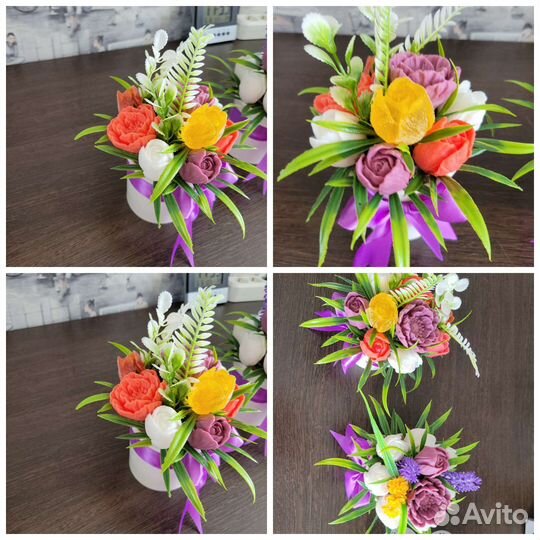 Букет цветов из мыла