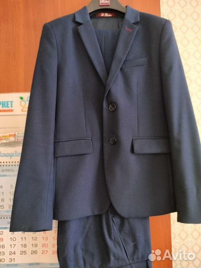 Школьный костюм для мальчика 152 синий