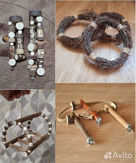 Игрушки, аксессуары для птиц