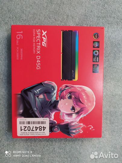 XPG Spectrix DDR4 32Гб (2х16) xmp 3600 (новая)