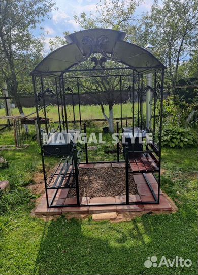Мангал с крышей