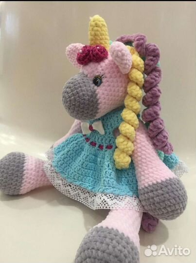 Единорожка плюшевая игрушка