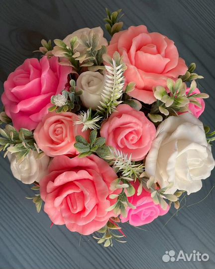 Букет из мыла ручной работы