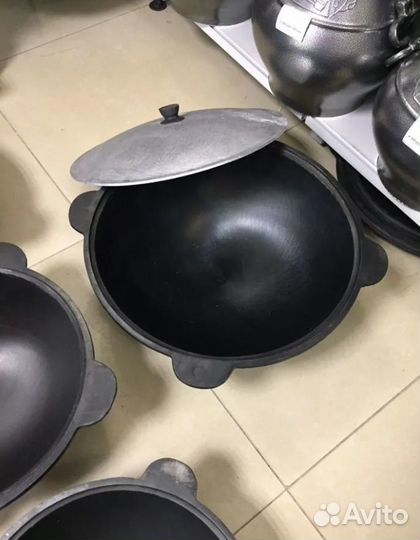 Казан чугунный Узбекский отборный толстостенный