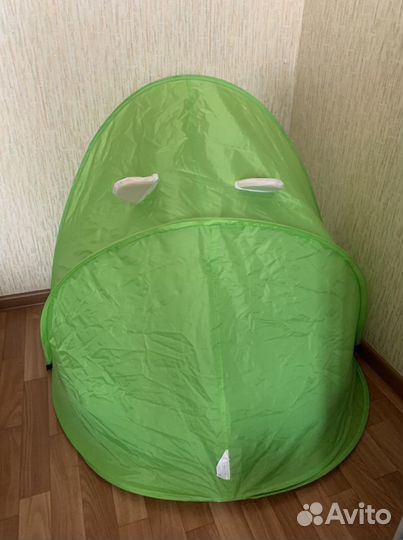 Детский надувной бассейн с козырьком