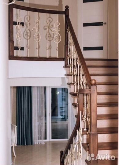 Лестницы дерева второй этаж частном доме