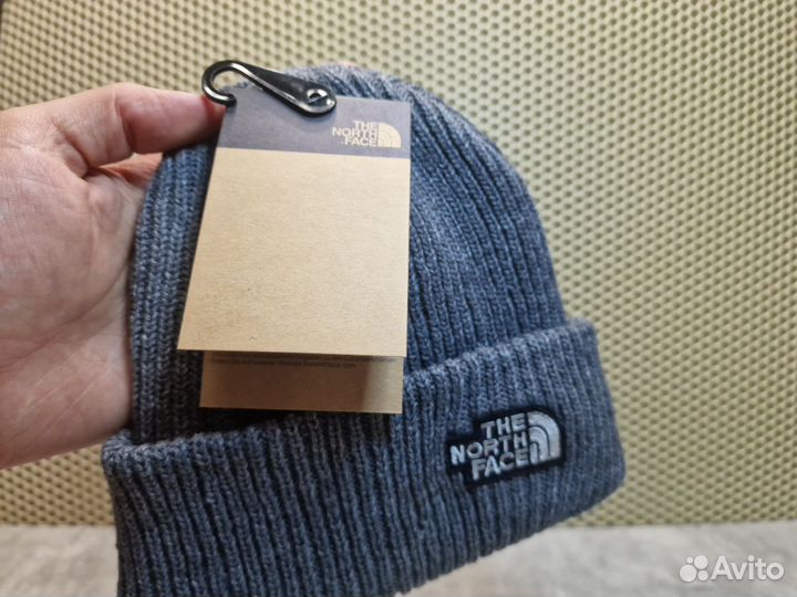 Шапка The North Face серого цвета