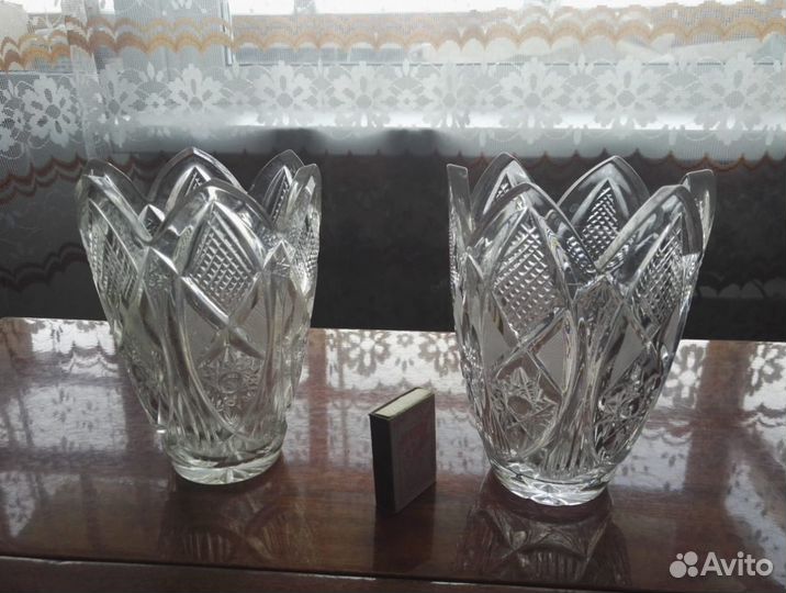 Хрустальная ваза ретро СССР