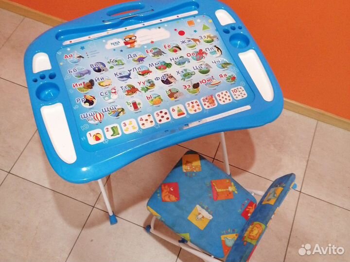 Детский развивающий стол со стульчиком
