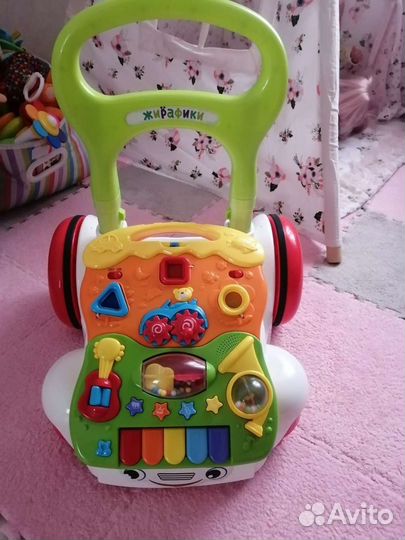 Ходунки каталка машинка 3 в 1