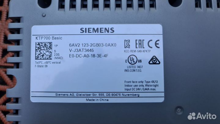 Панели Оператора Siemens Simatic HMI KTP700