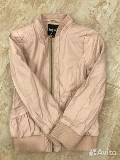 Куртка для девочки кожаная