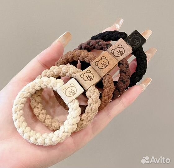 Мягкие резинки для волос 5шт