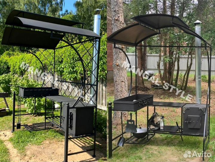 Мангал с крышей