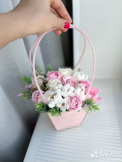 Букеты из мыльных роз