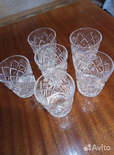 Хрустальные бокалы фужеры рюмки