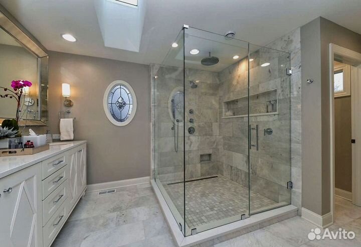 Стеклянная душевая кабина