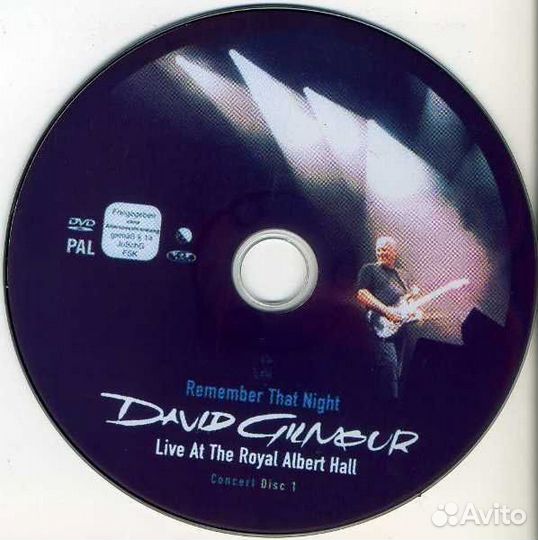 David Gilmour – Remember That Night 2 digi DVD