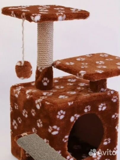 Домик для кота/кошки с когтеточкой и лежанкой