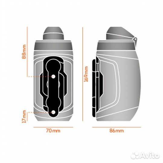 Фляга Fidlock Twist Bottle 450 + Bike Base