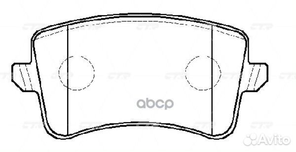 Колодки тормозные дисковые GK1318 CTR