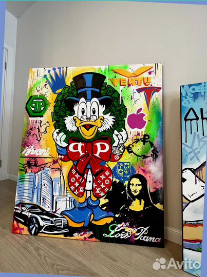 Копии современных картин красками холст