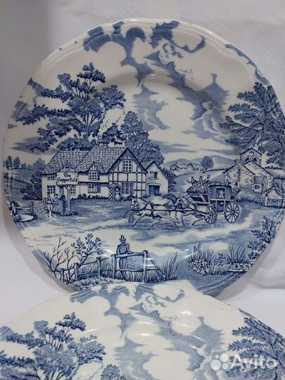 Тарелки Англия, винтаж, диаметр 25, 5см