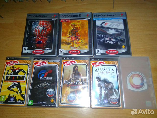 Диски ps2 и psp