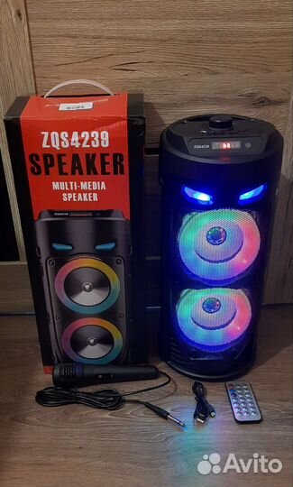 Большая портативная блютуз колонка