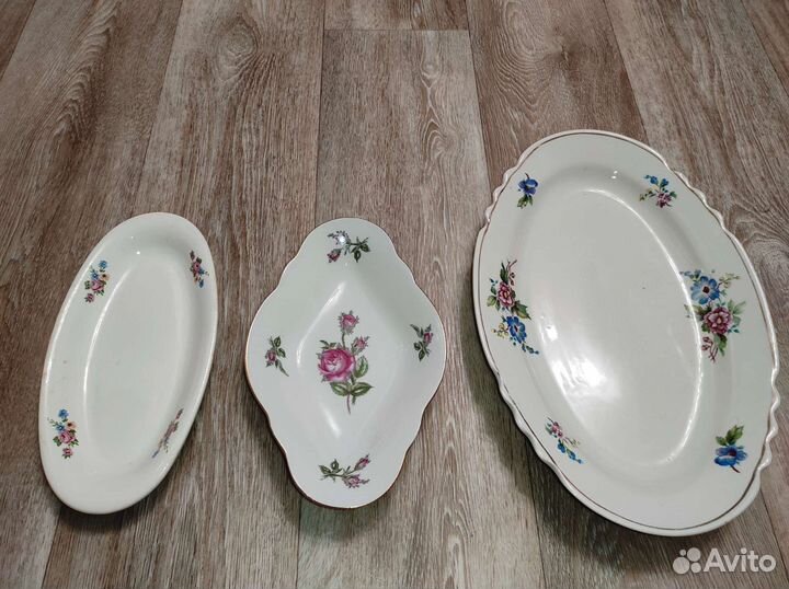 Тарелки редкие,селедочница Блюдо СССР