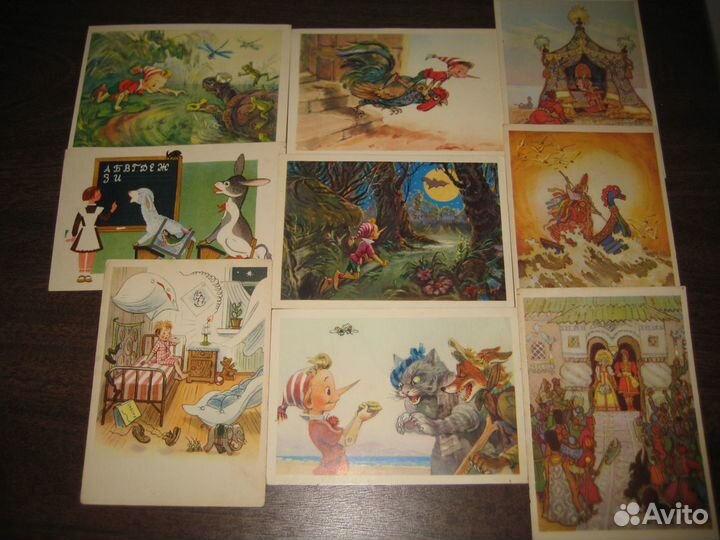 Открытки СССР 60х гг Сказки художник Владимирский