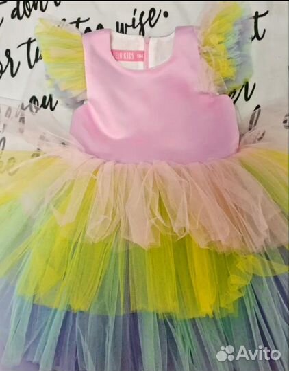 Платье единорог 104