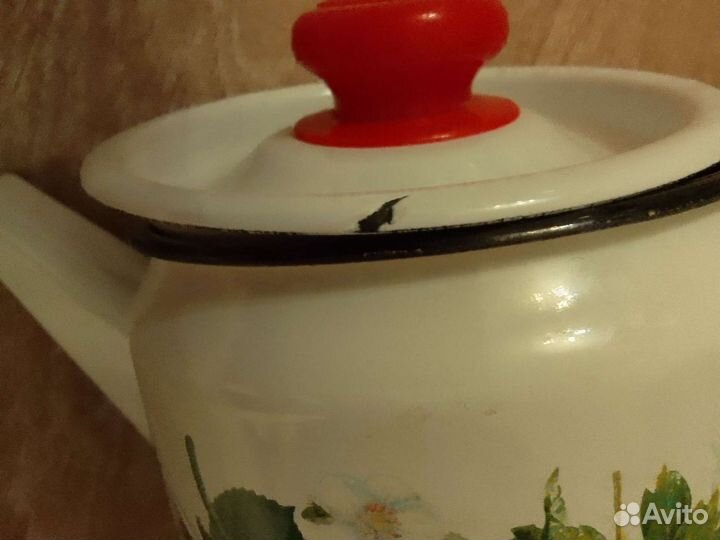 Чайник заварочный эмалированный,1л