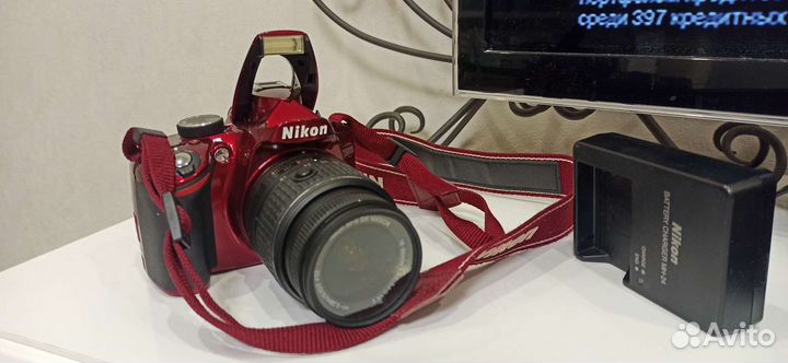 Nicon D 3200+обьектив.сумка