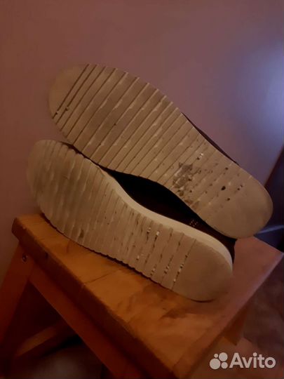 Сапоги натуральная замша, фиолетовые, зимние